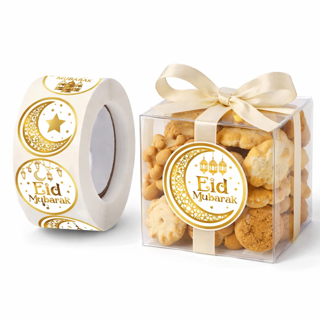 500 Ronde Eid-stickers – feestelijke finishing touch