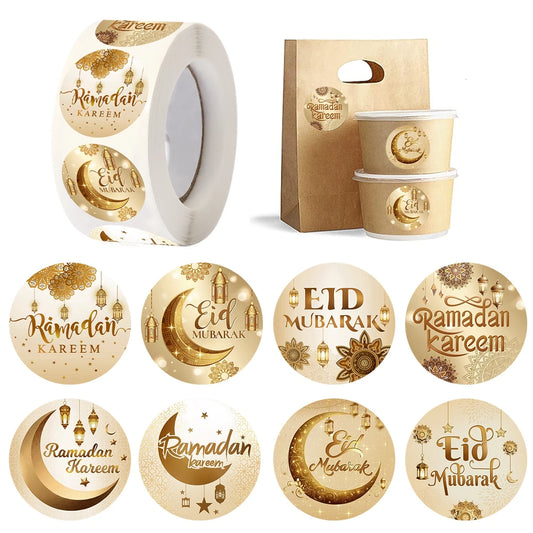 500 Ronde Eid-stickers – feestelijke finishing touch
