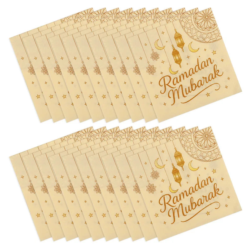 Ramadan Mubarak Luxe Servetten