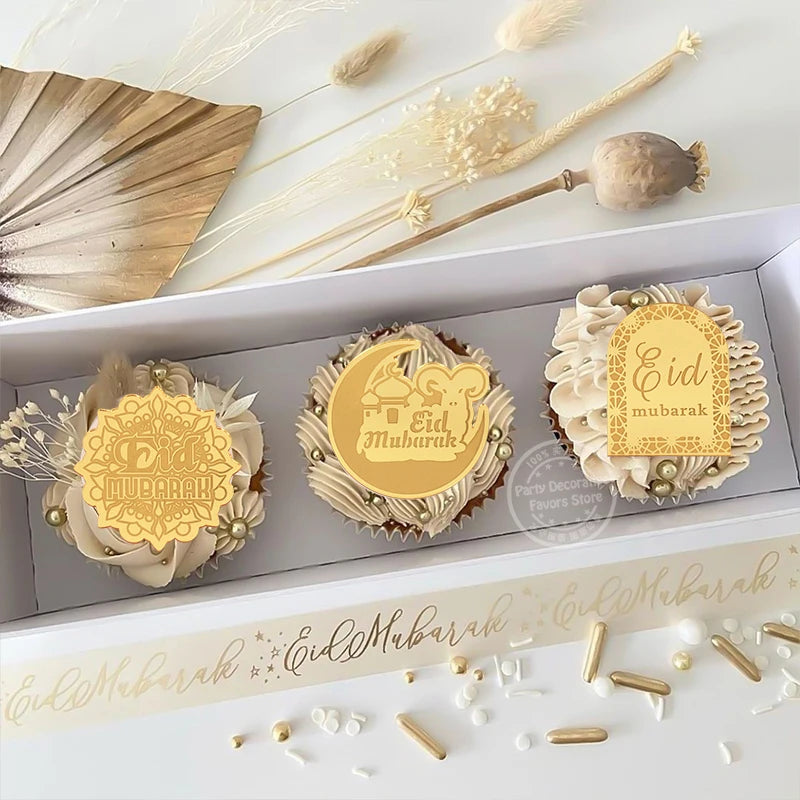 Eid Mubarak Cake Toppers (11 varianten)