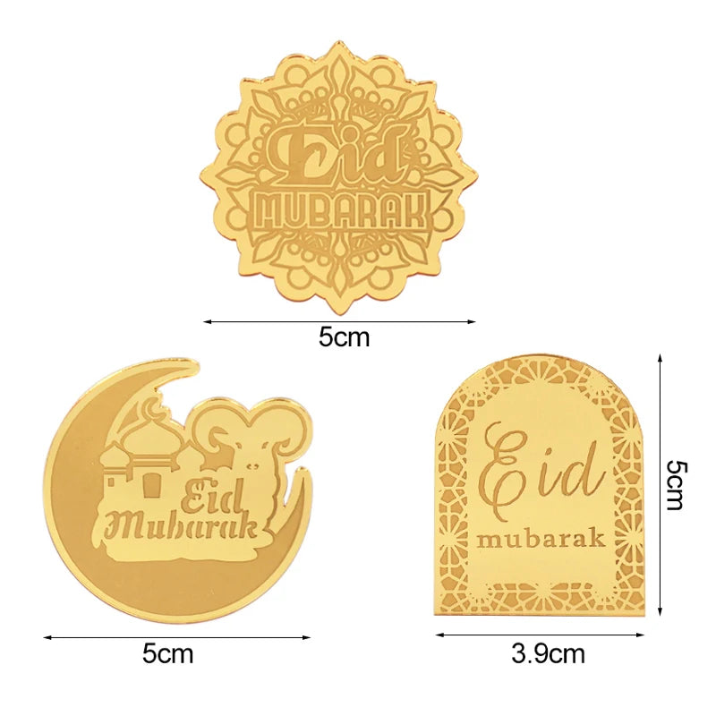Eid Mubarak Cake Toppers (11 varianten)